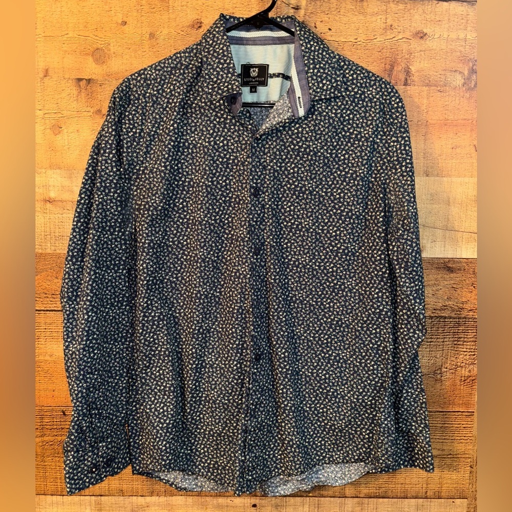 Steel & Jelly London Floral Button Up Dress Shirt